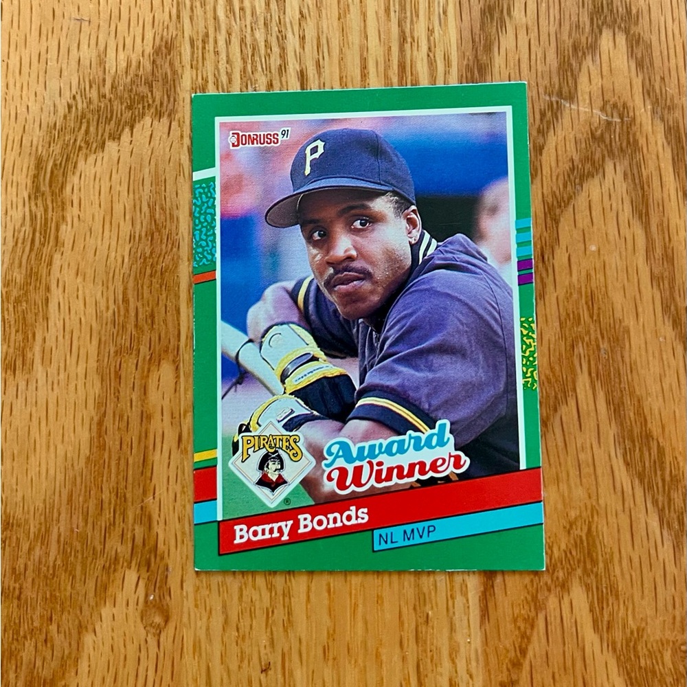 Barry Bonds Award Winner Baseball Cards